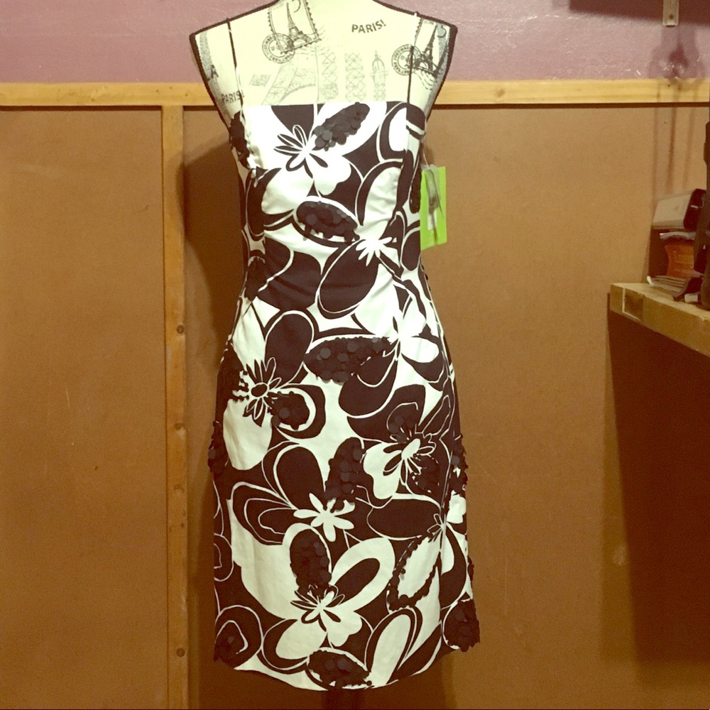 Elegant Dress Black& white